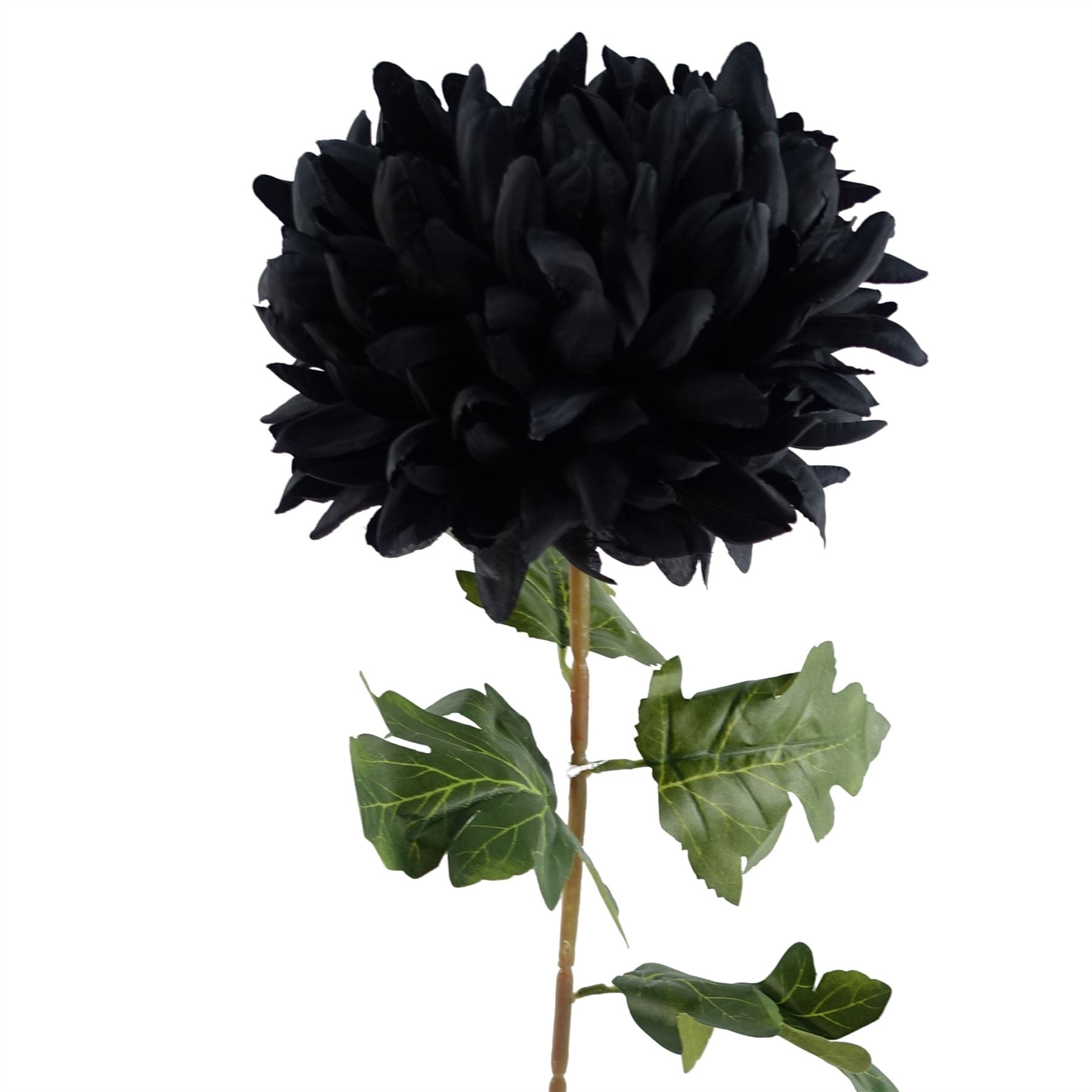 75cm Artificial Extra Large Reflex Chrysanthemum Black