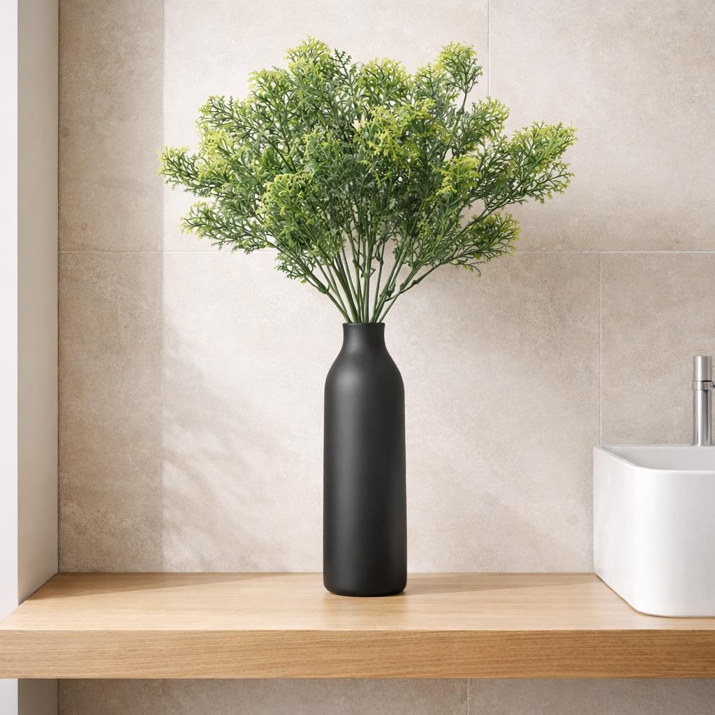 32cm Artificial Fern Foliage Spray Stem Faux Green Decorative Fillers