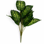 60cm Artificial Dieffenbachia Stem Plant Green Variegated Faux Foliage