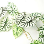 120cm Artificial Hanging Trailing Plant Alocasia Dragon Scale Light