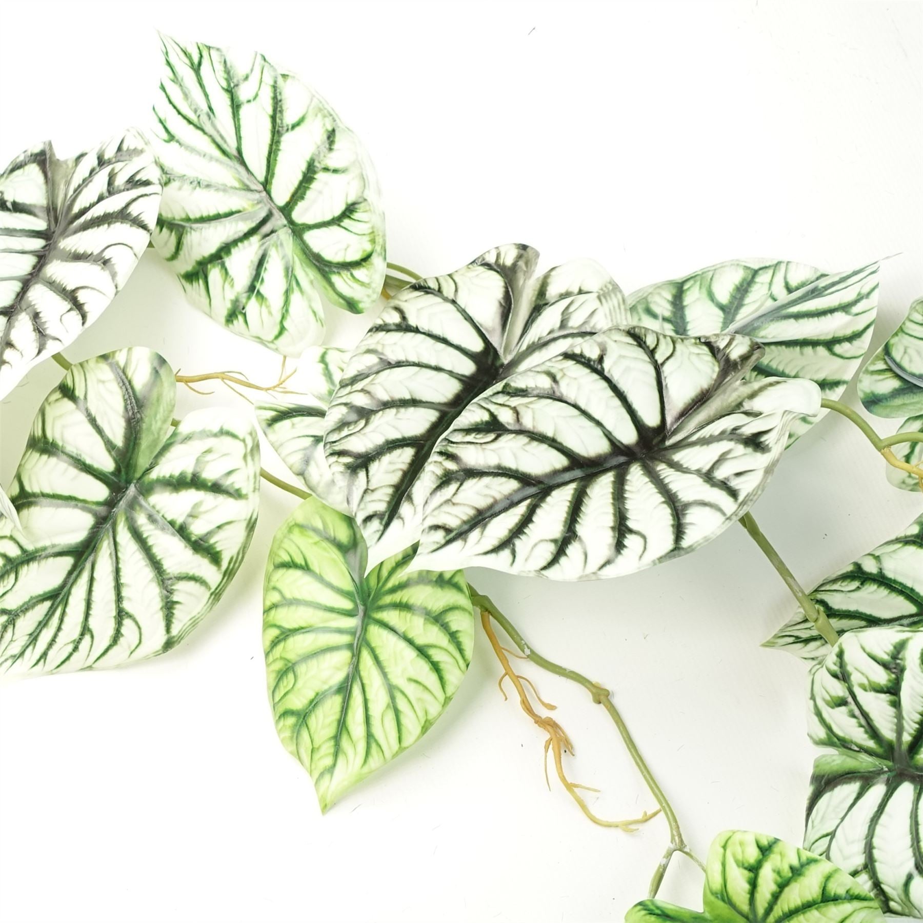 120cm Artificial Hanging Trailing Plant Alocasia Dragon Scale Light