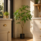 120cm Artificial Money Plant Pachira Realistic Faux Tree