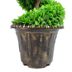 120cm Artificial Purple Large Leaf Spiral with Decorative Planter