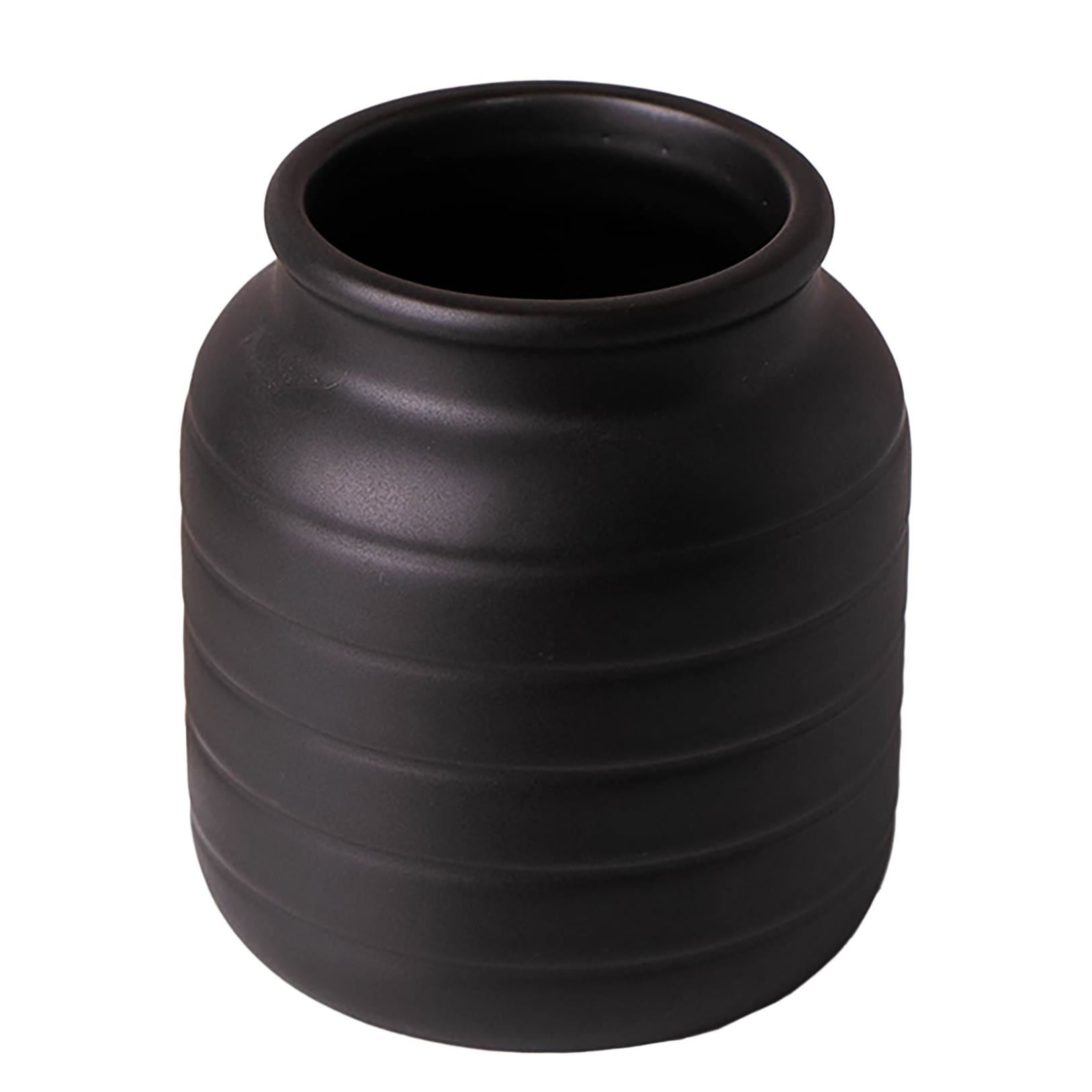 Black Vase Planter 13 x 13 x 14cm BlackBlack