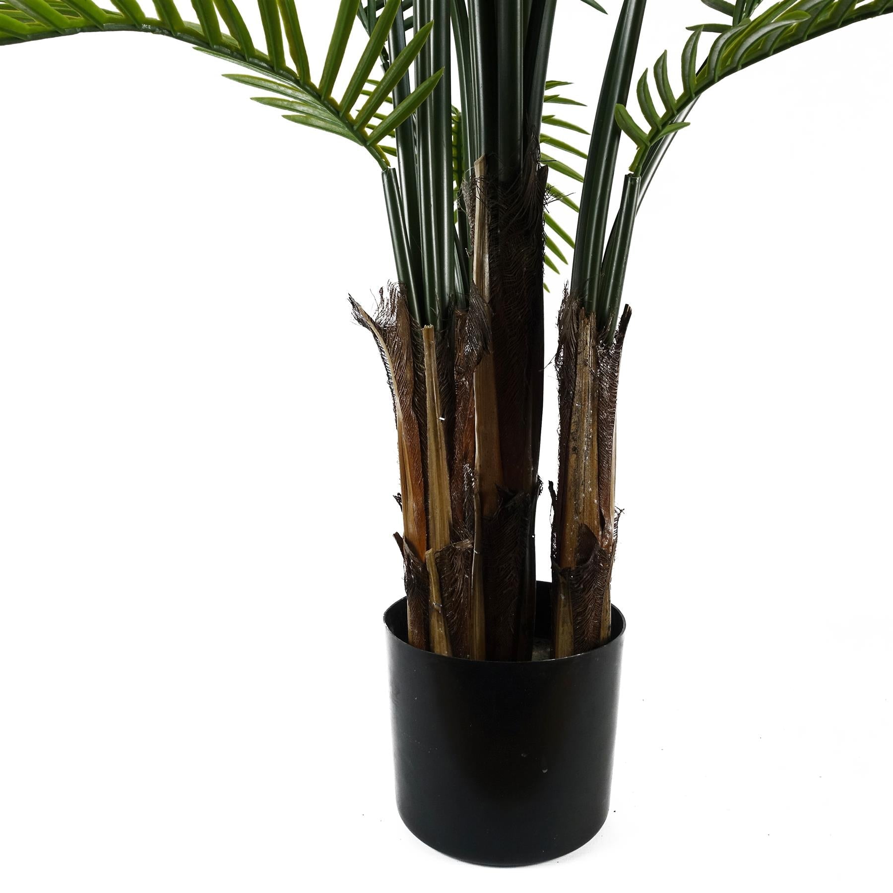 125cm Artificial UV Resistant Raphis Palm Tree Natural Trunk