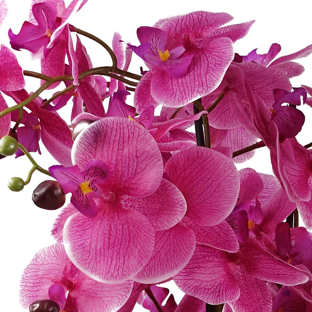 60cm Orchid Artificial Pink Gold Ceramic Planter