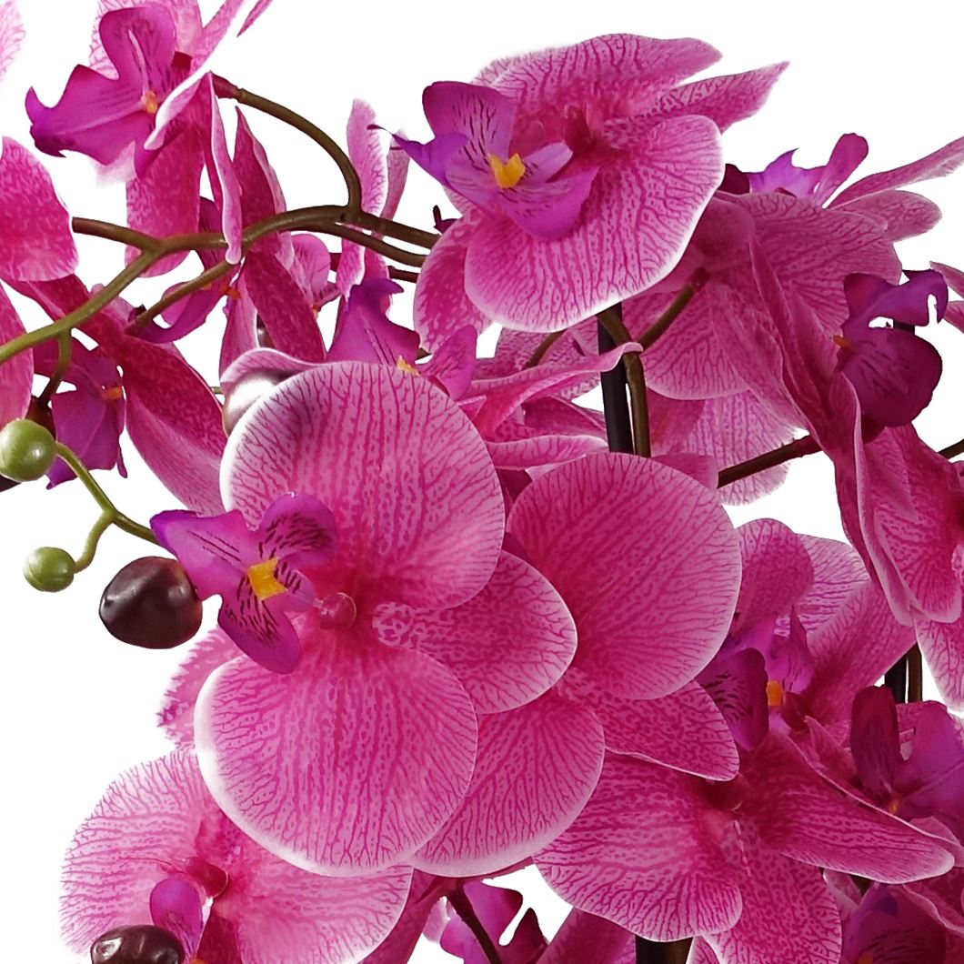 60cm Orchid Artificial Pink Gold Ceramic Planter