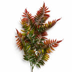 50cm Artificial Fern Spray Stem Autumn Orange