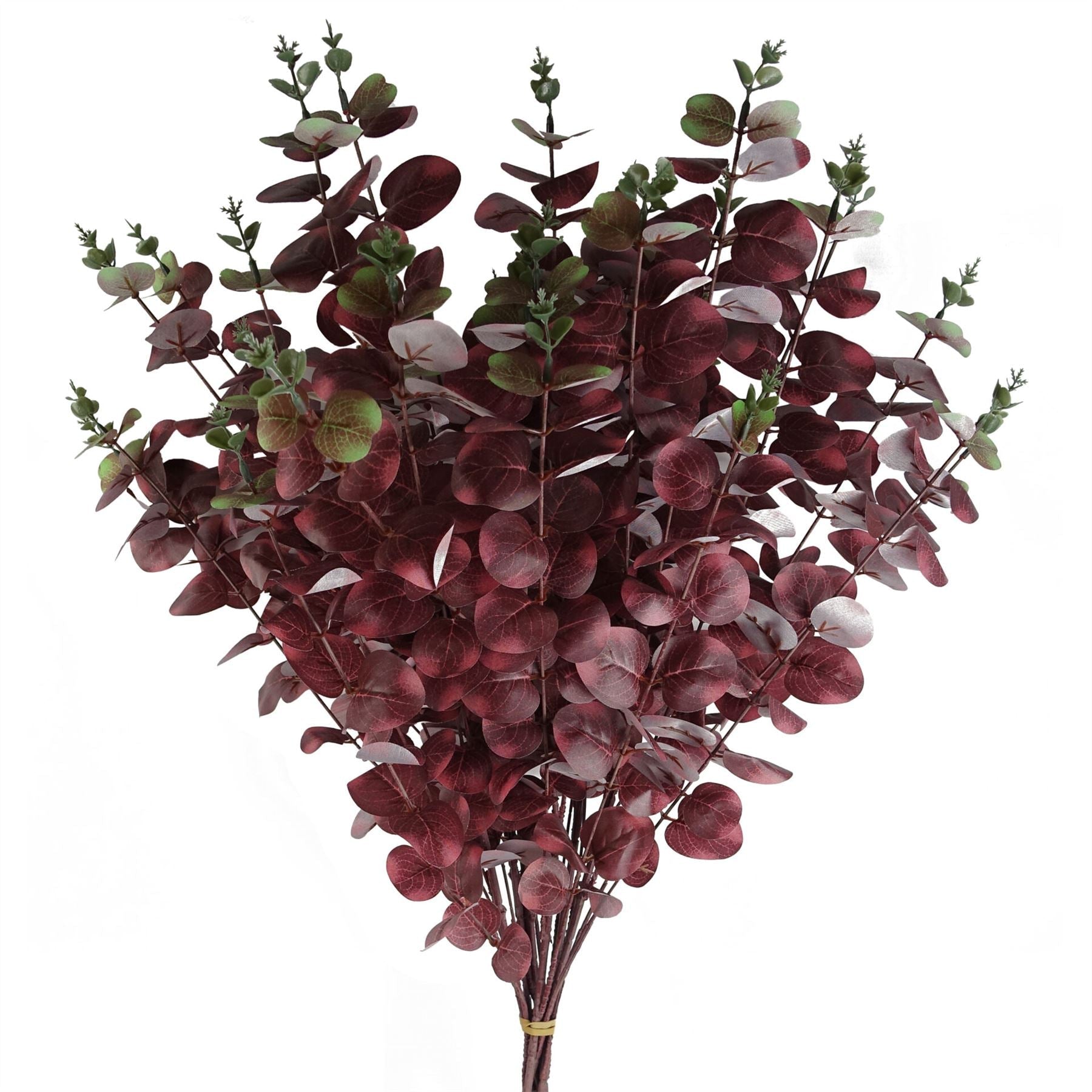 100cm Artificial Eucalyptus Foliage Burgundy