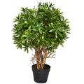 45cm Artificial Fire Retardant Mini Ficus Topiary Ball Plant