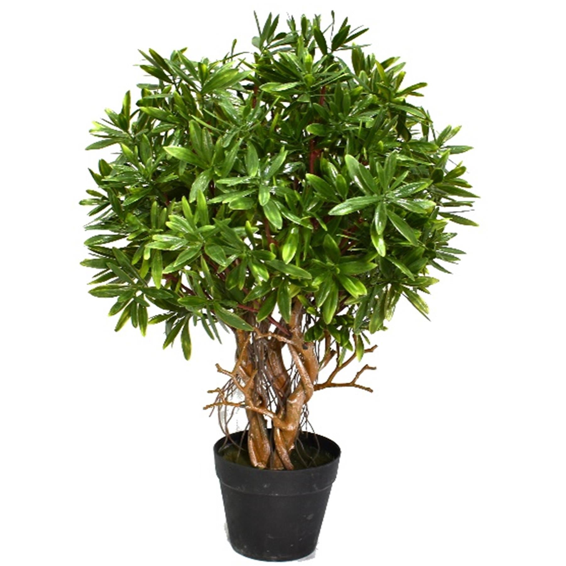 45cm Artificial Fire Retardant Mini Ficus Topiary Ball Plant