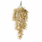 70cm Artificial Trailing Leaf Spray Stem Dusty Pink and Cream