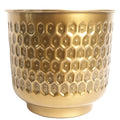 20cm Gold Honeycomb Planter