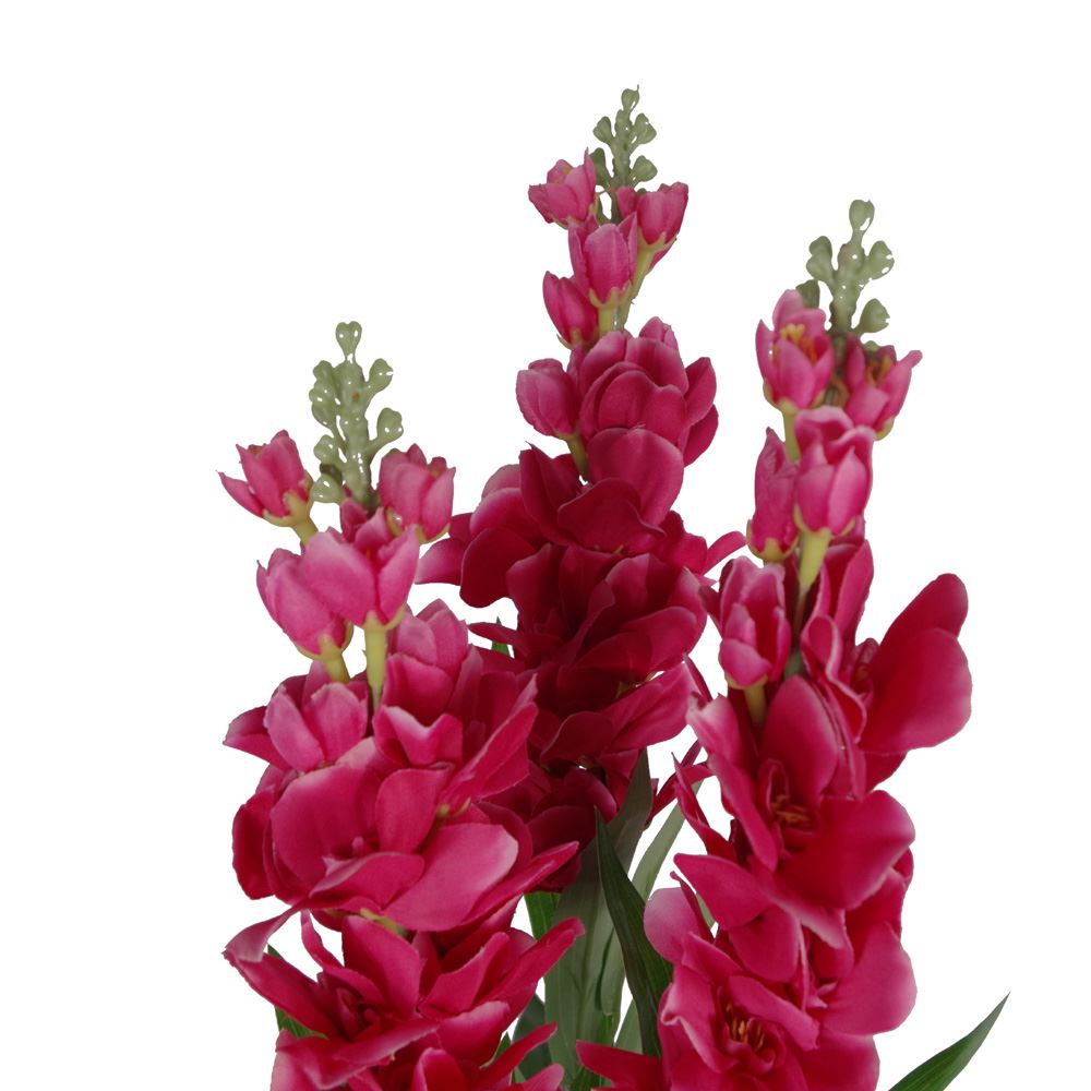 100cm Artificial Cymbidium Orchid Plant Dark Pink Flowers