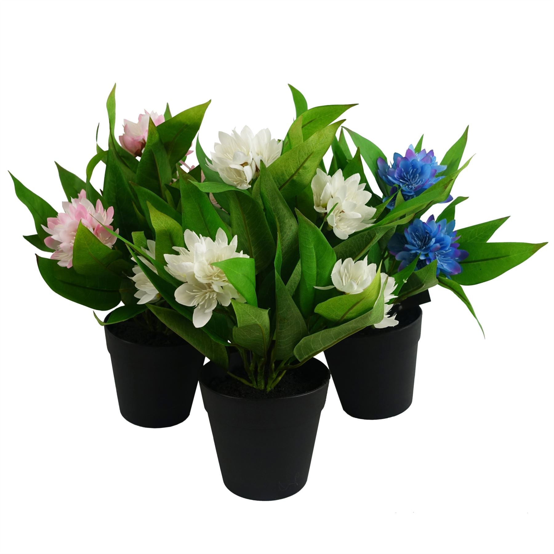 18cm Artificial Freesia Plant White Flowering