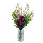 70cm Globe Thistle Purple Ball Artificial Flower Stem