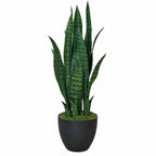 70cm Artificial Sansevieria Dark Green