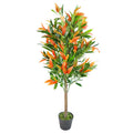 Artificial 130cm Red Green Ficus Tree
