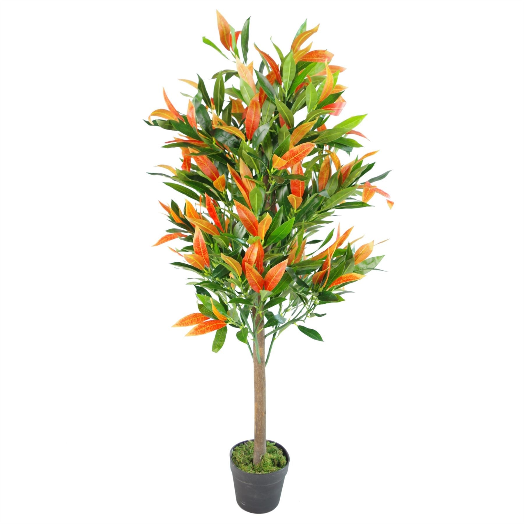Artificial 130cm Red Green Ficus Tree