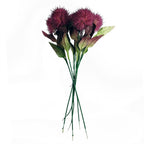 70cm Globe Thistle Purple Ball Artificial Flower Stem