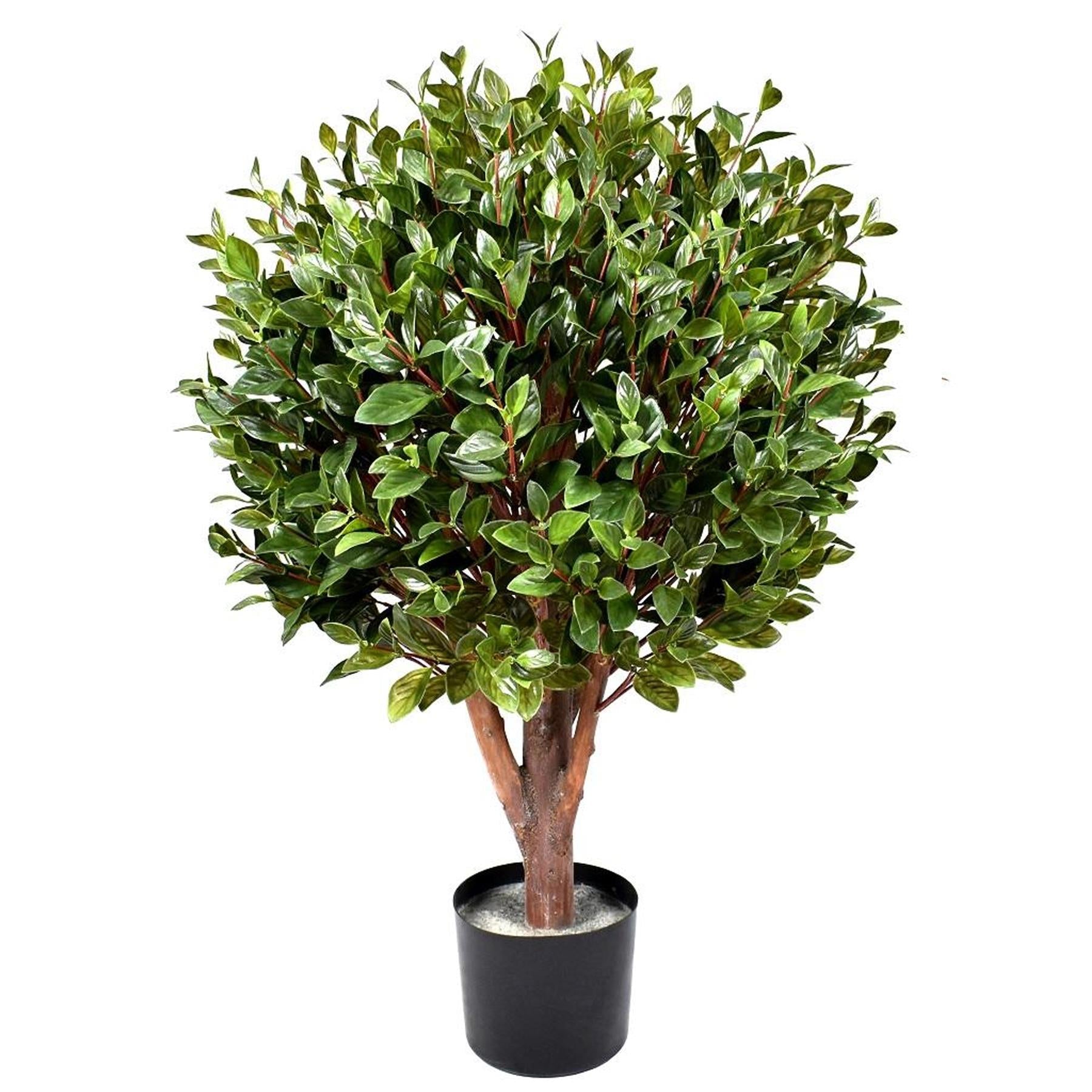 90cm Artificial UV Resistant Gloxinia Single Ball Topiary Trunk