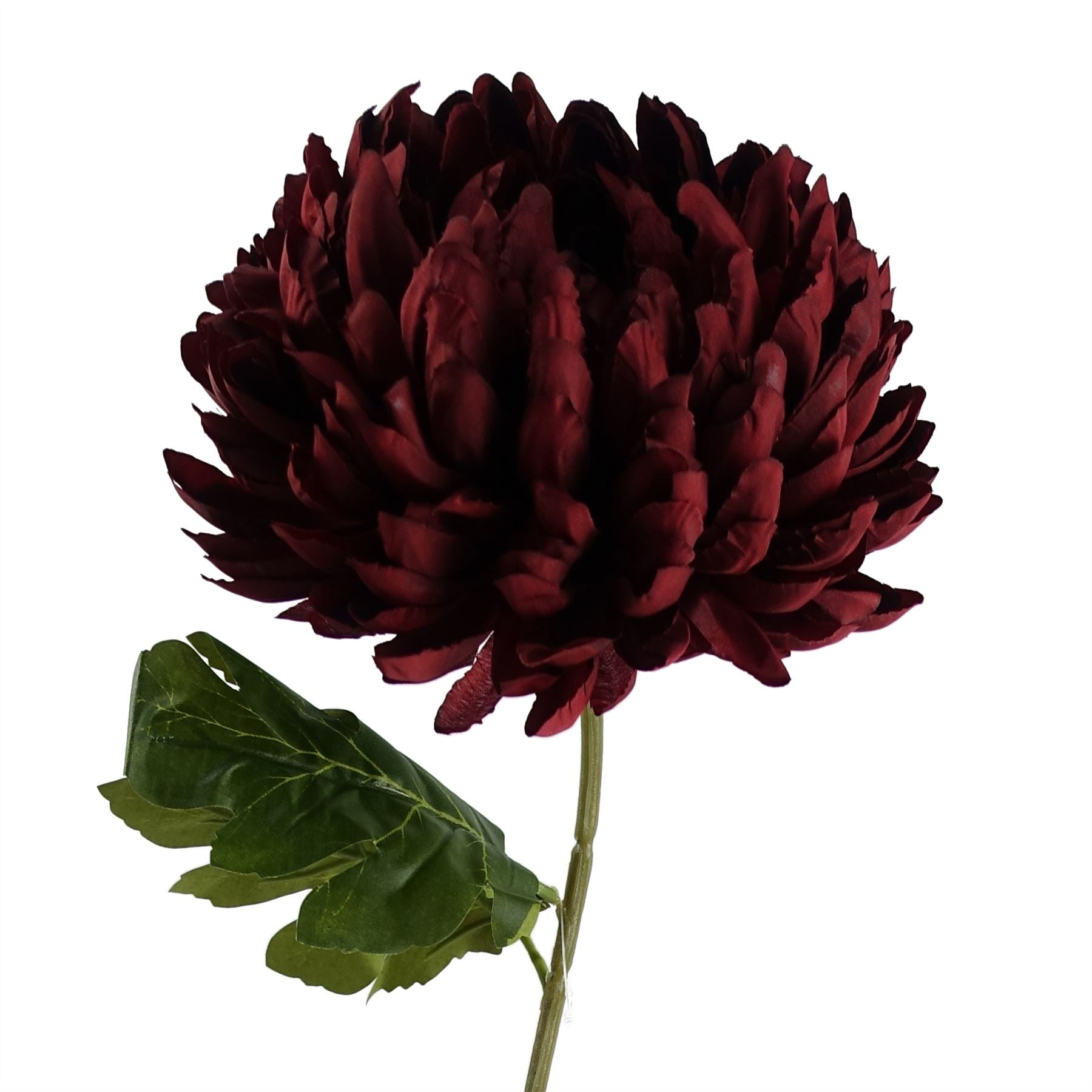 75cm Artificial Extra Large Reflex Chrysanthemum Red