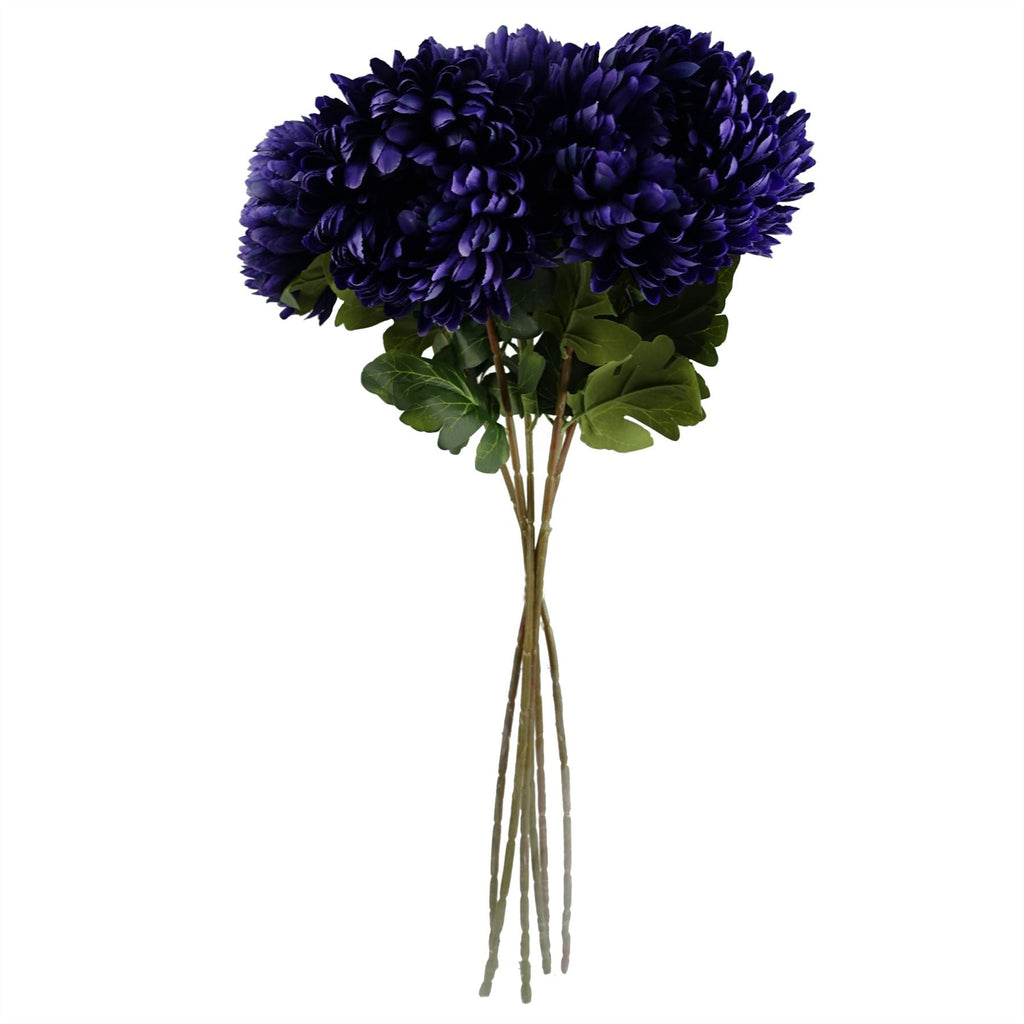 75cm Artificial Extra Large Reflex Chrysanthemum Purple