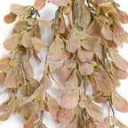70cm Artificial Trailing Leaf Spray Stem Dusty Pink and Cream