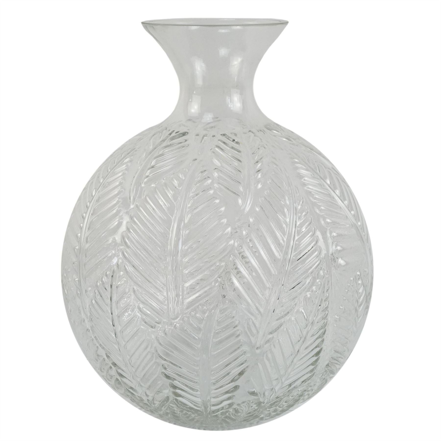 65cm Artificial Red Carnations Glass Ball Vase