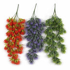 75cm Artificial Red Thistle Trailing Hanging Plant Faux Floral