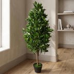 120cm Artificial Topiary Bay Tree Pyramid Cone Extra Large