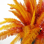 55cm Artificial Autumn Orange Fern Bush Plant
