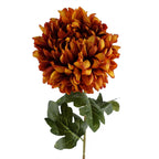 75cm Artificial Extra Large Reflex Chrysanthemum Orange