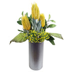 55cm Artificial Gypsophila Yellow Stem