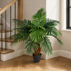 Artificial Princess Palm Tree 100cm Brown Natural Trunk
