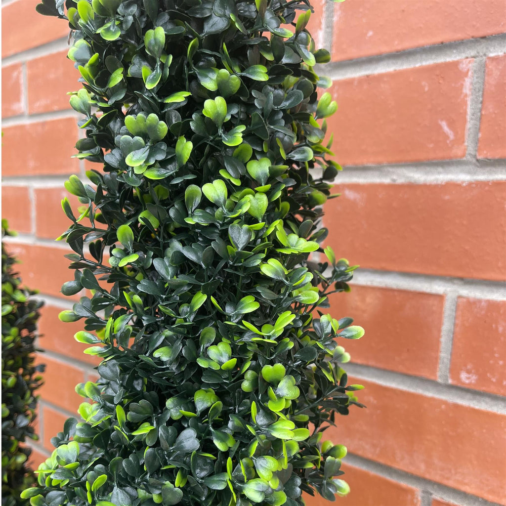 120cm Artificial Natural Boxwood Spiral Topiary
