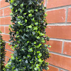120cm Artificial Natural Boxwood Spiral Topiary