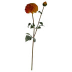 75cm Artificial Orange Dahlia and Fern Display