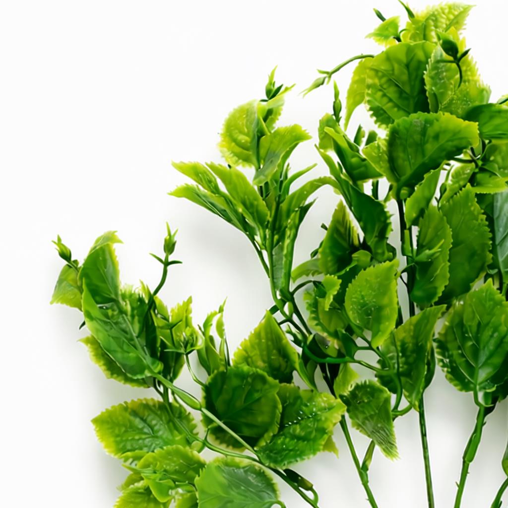 32cm Artificial Leafy Foliage Stem Plant Faux Green Decorative Fillers