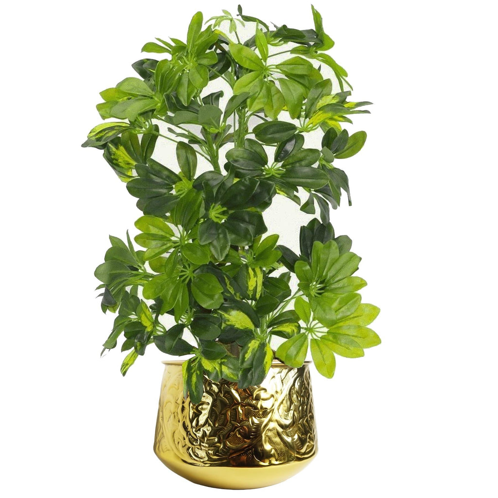 18cm Gold Swirl Planter