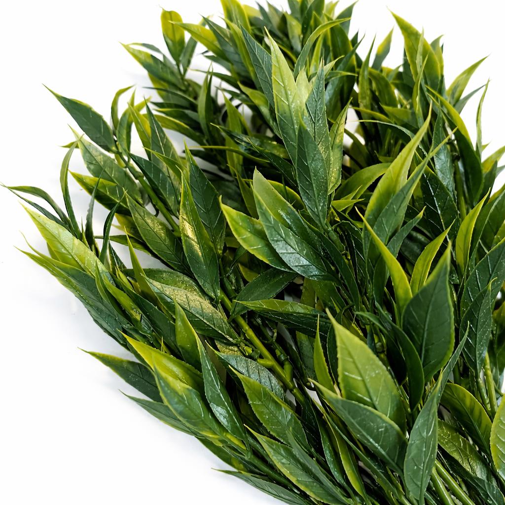 75cm Artificial Laurel Leaf Foliage Bush Stem