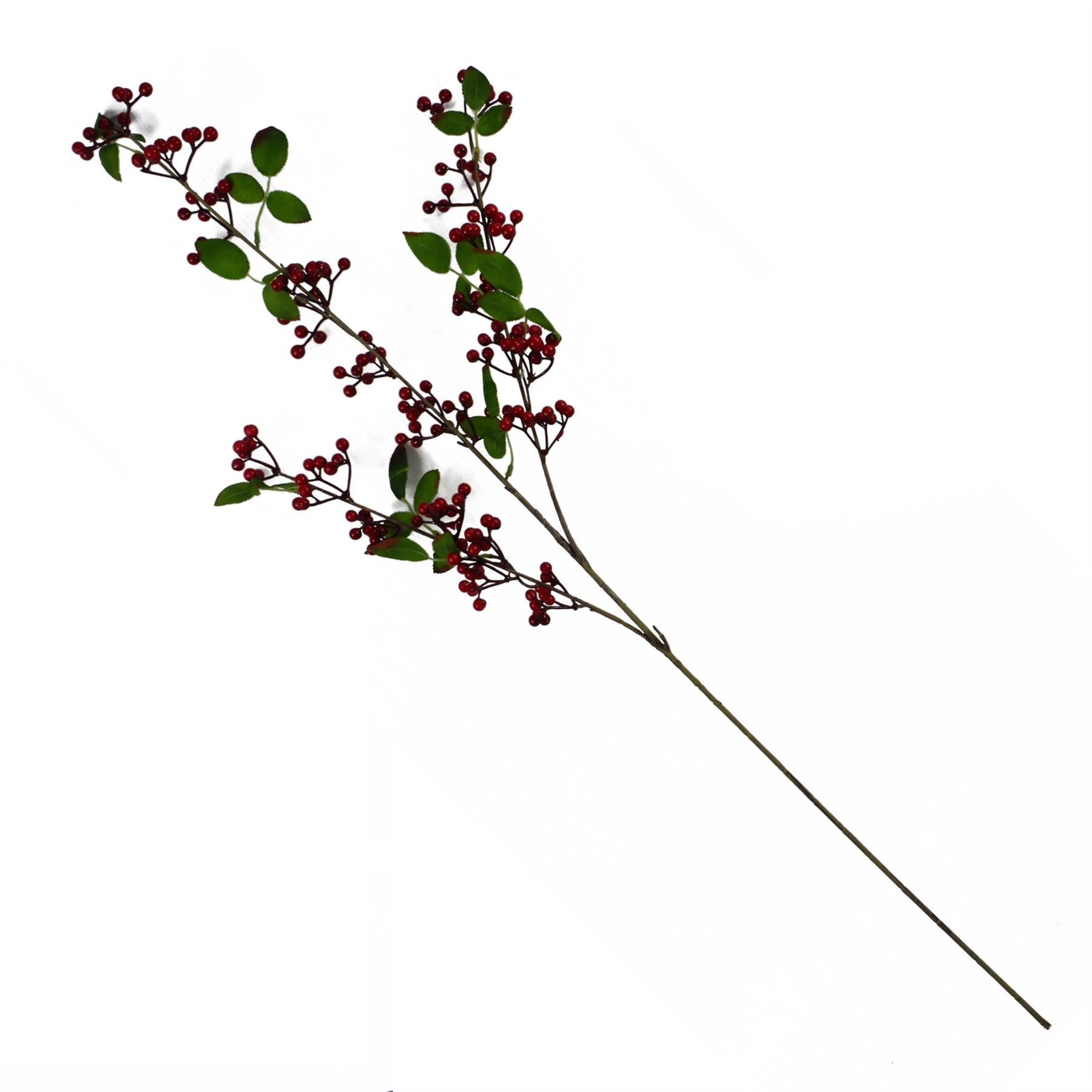 Artificial Red Christmas Berry Spray 80cm