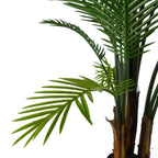 125cm Artificial UV Resistant Raphis Palm Tree Natural Trunk