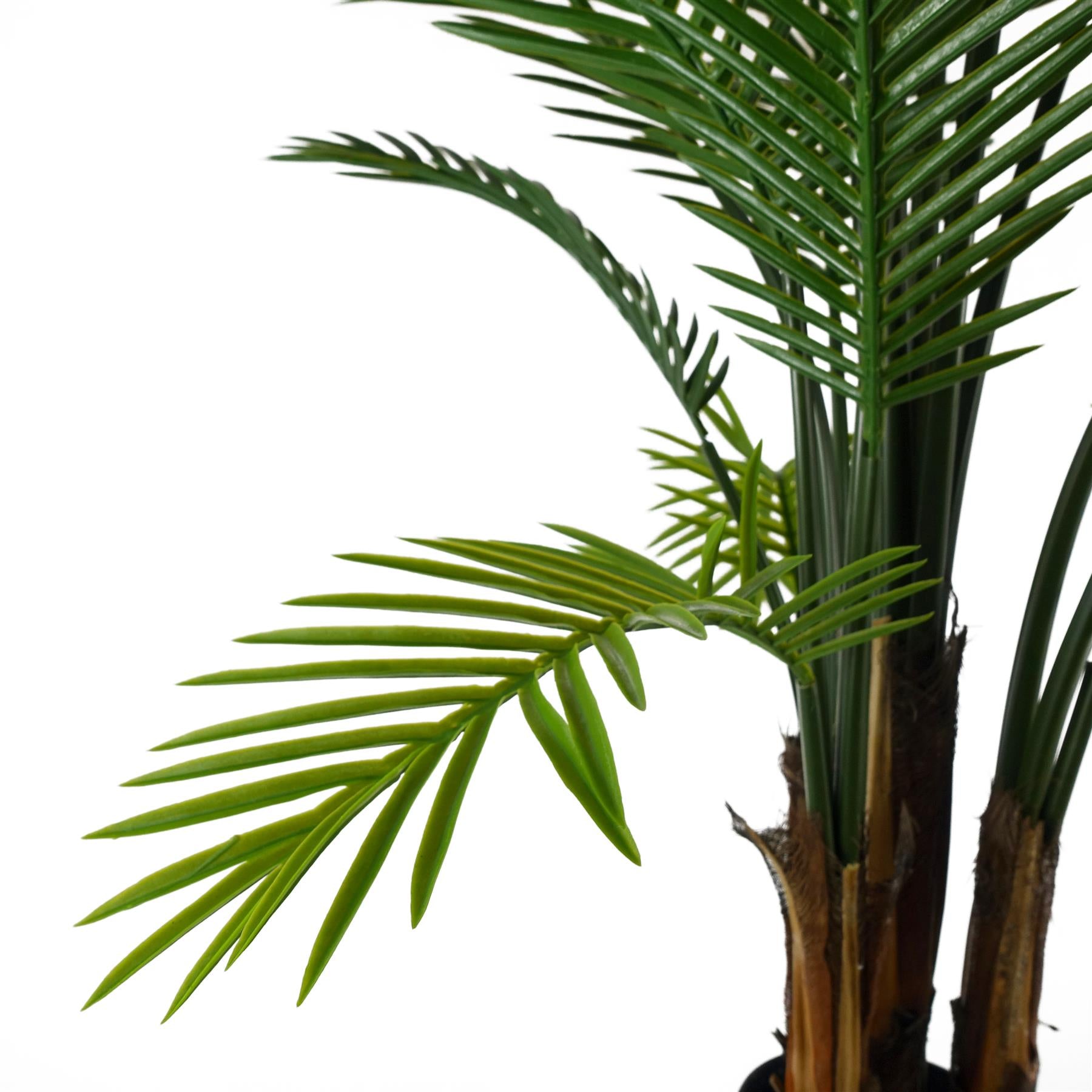 125cm Artificial UV Resistant Raphis Palm Tree Natural Trunk