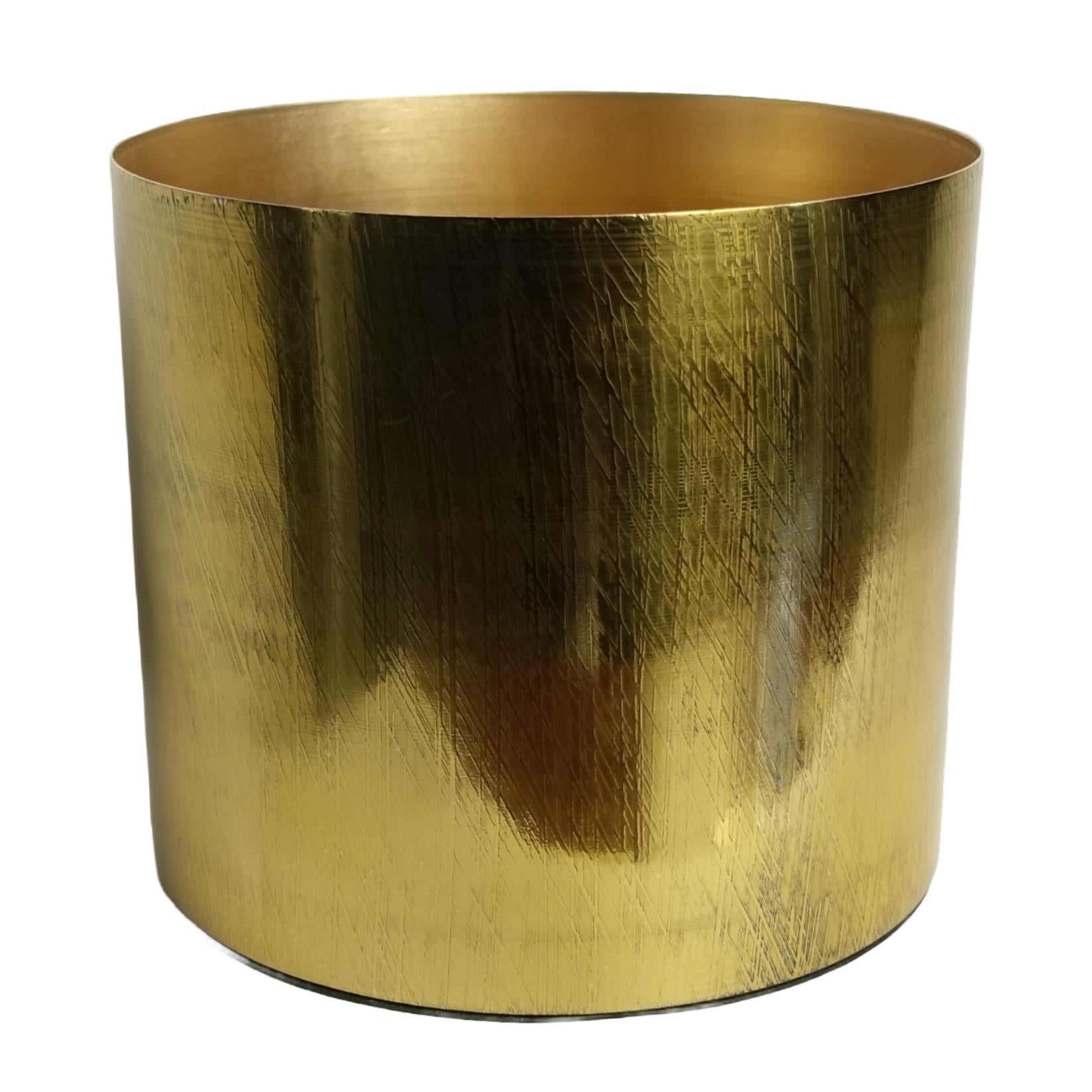 18cm Gold Etched Planter