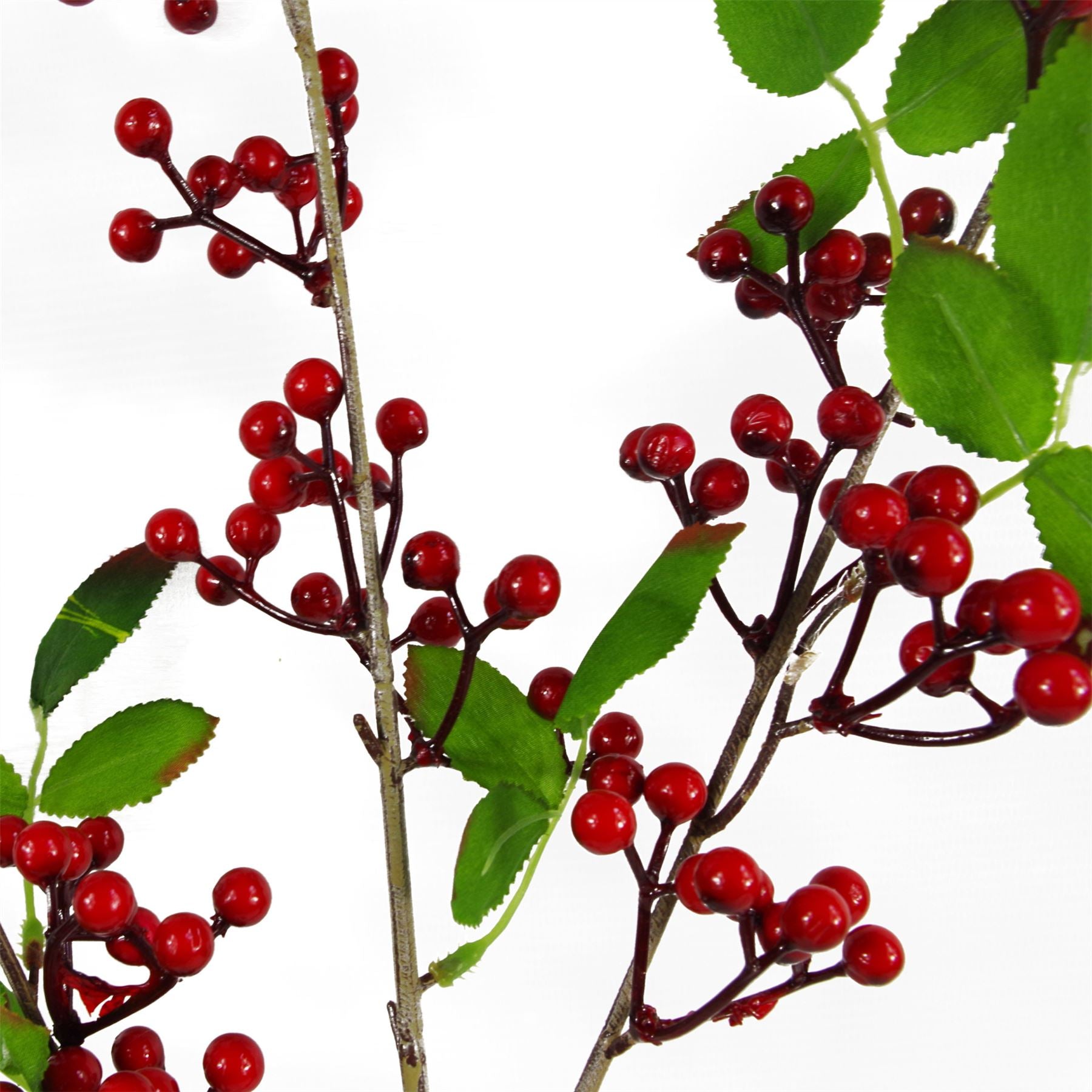 Artificial Red Christmas Berry Spray 80cm