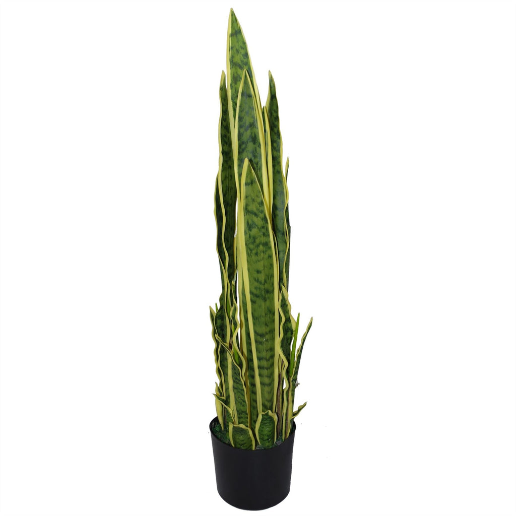 90cm Artificial Sansevieria Yellow Green Indoor Plant