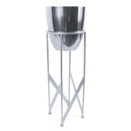55cm Silver Planter with Matching Stand