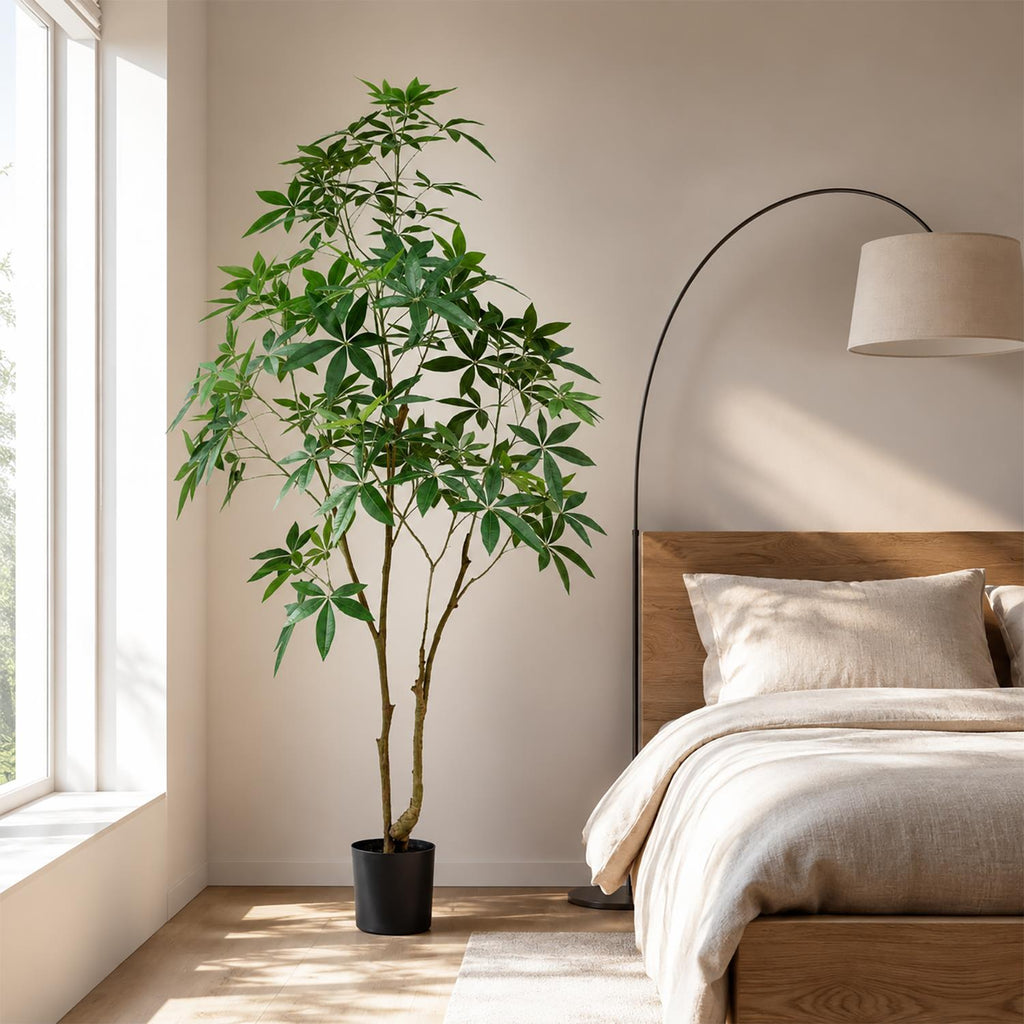210cm Artificial Money Tree Pachira Realistic Faux Tree