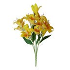 Artificial 60cm Lily Stem Yellow